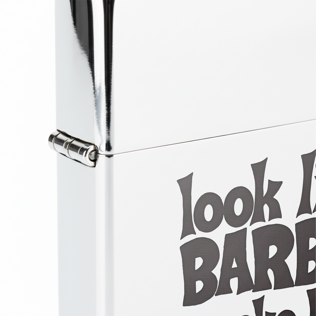 Isqueiro Cromado Polido 'Barbie Marley'