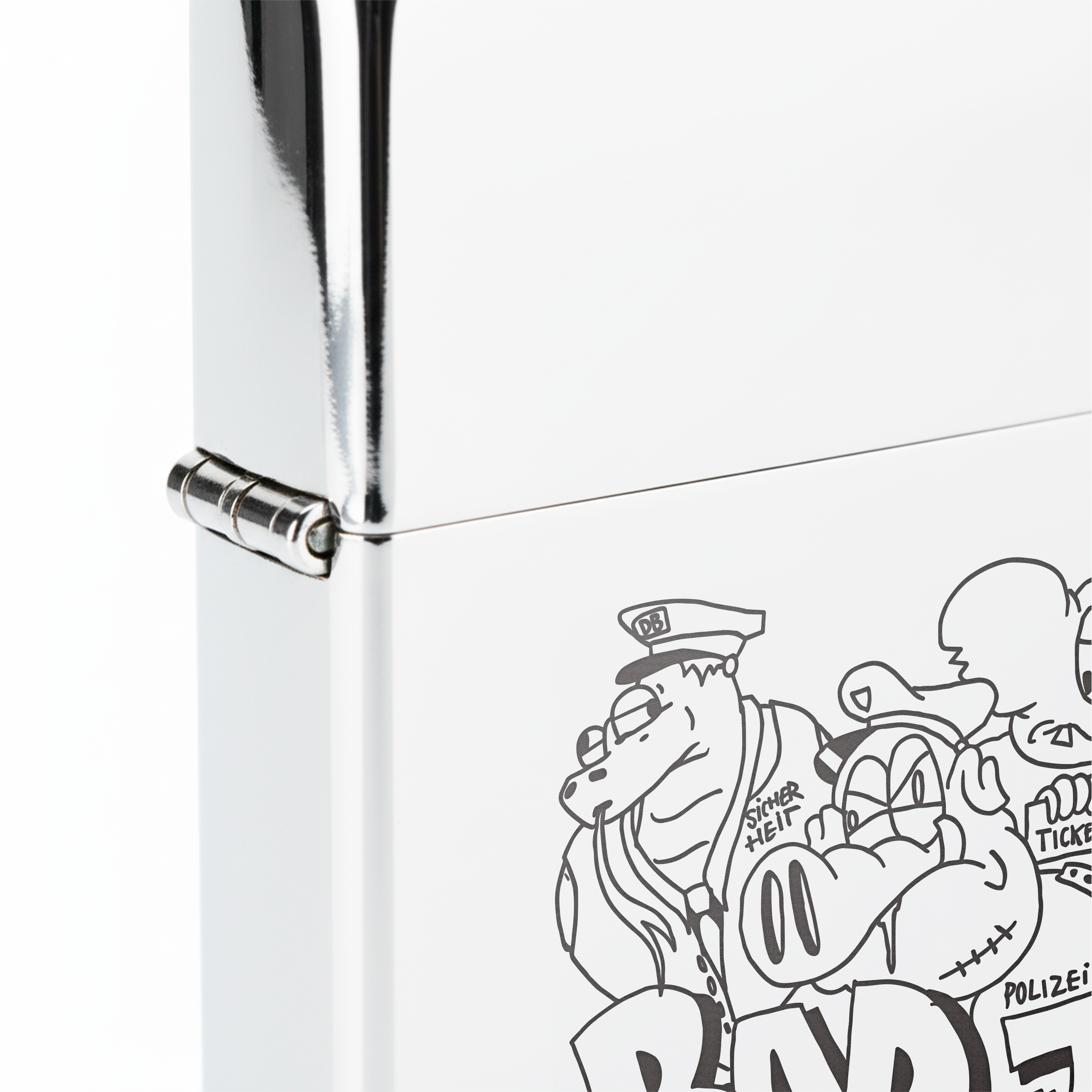 Isqueiro Cromado Polido 'Bad Job'