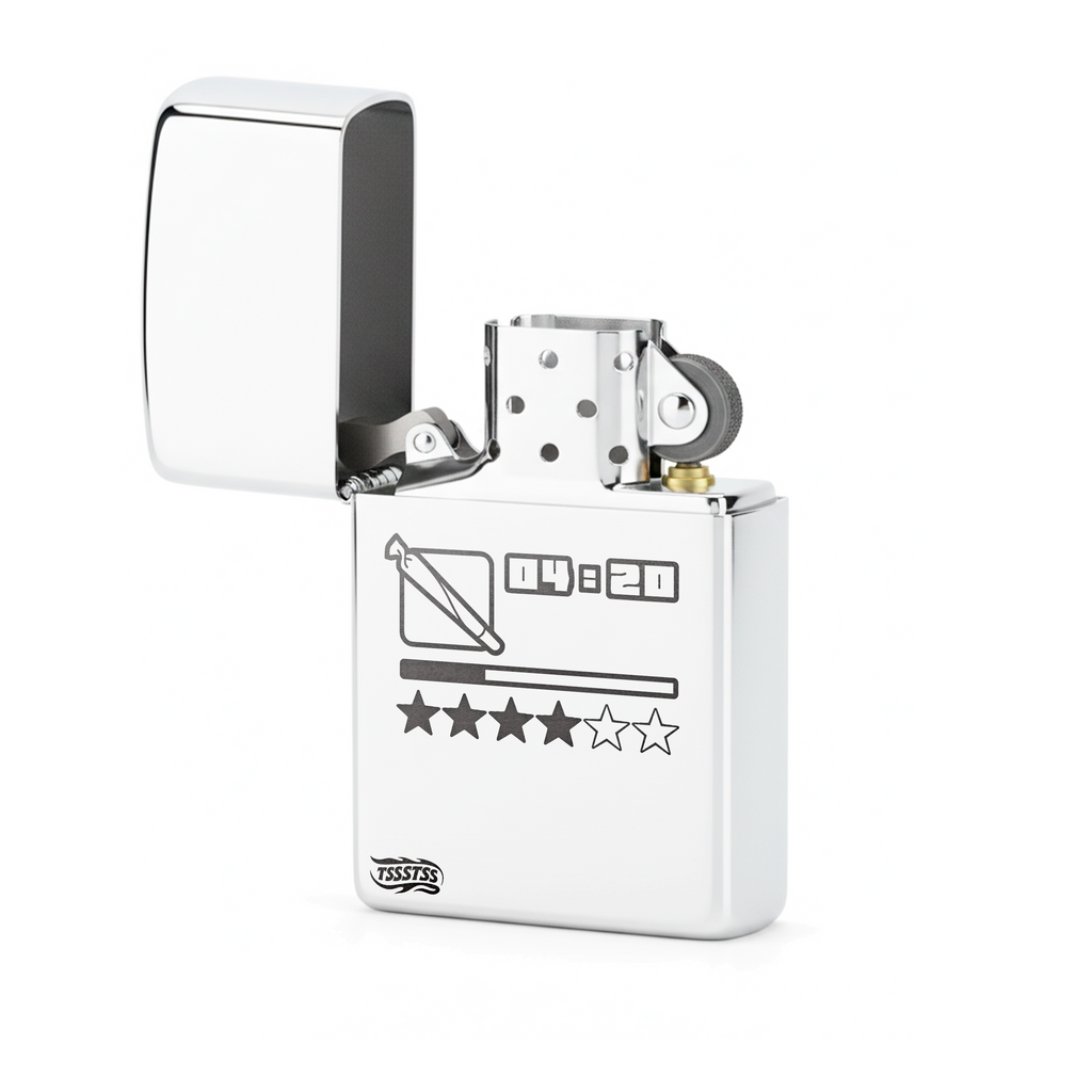 Isqueiro Cromado Polido 'Grove Street'