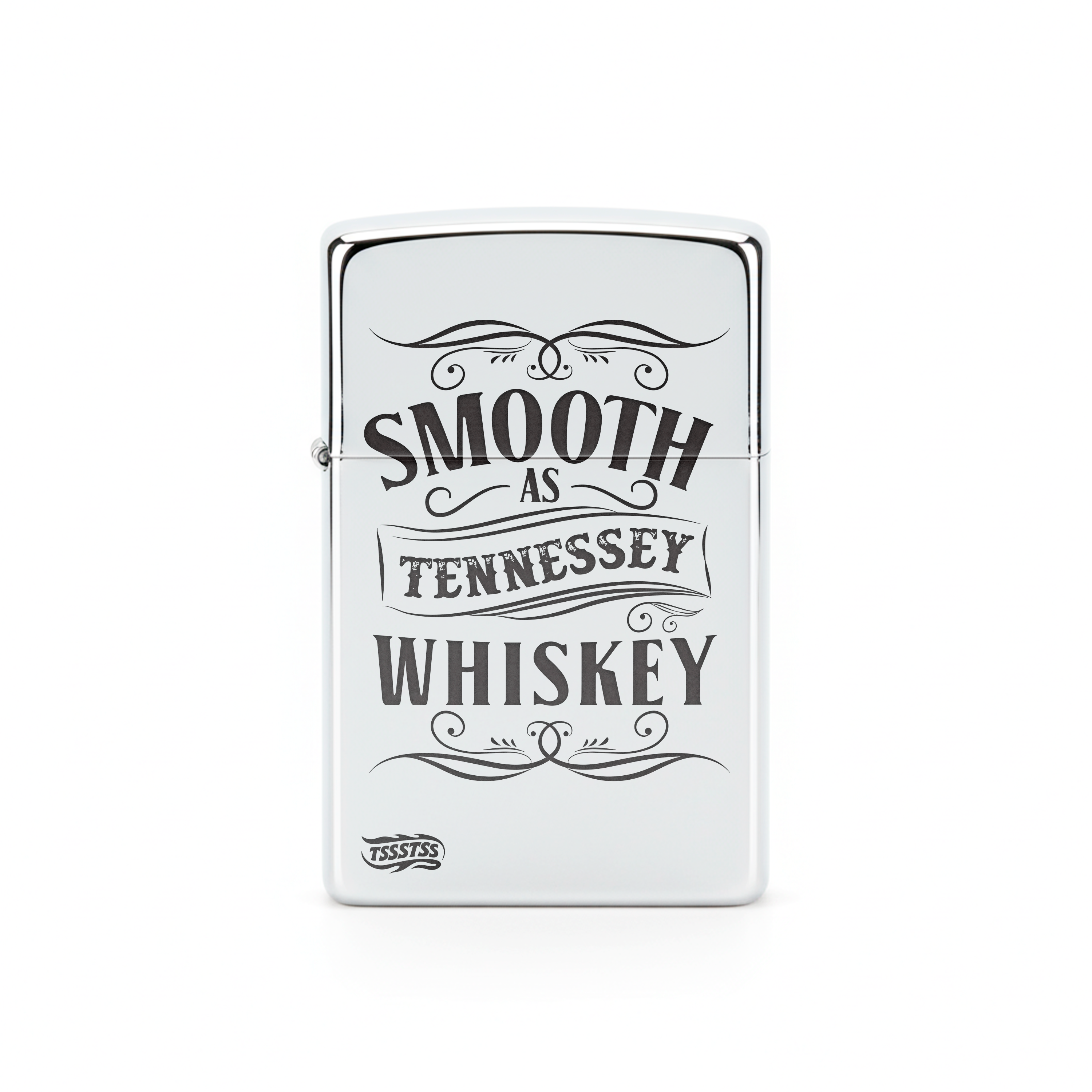 Isqueiro Cromado Polido 'Tennessey Whiskey'