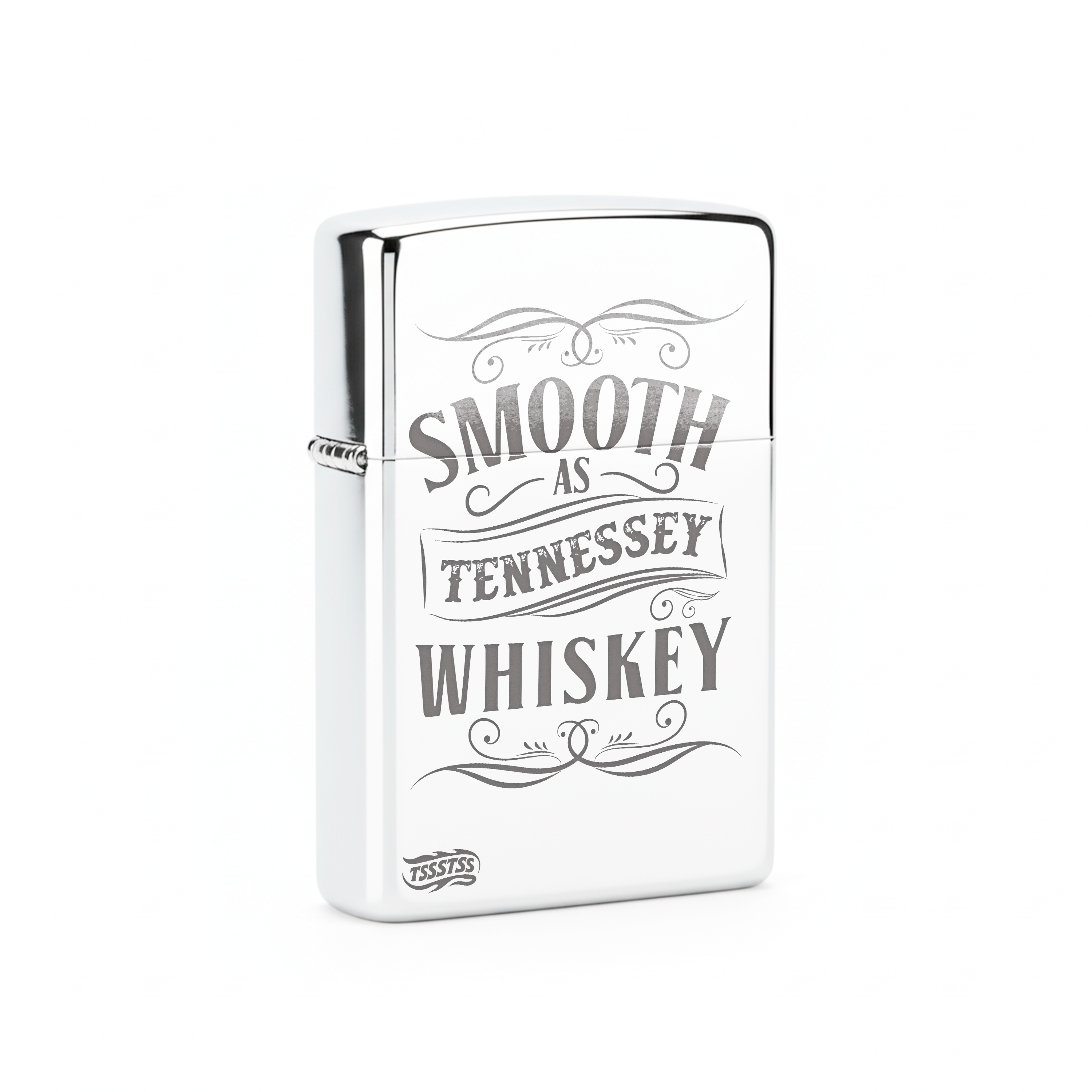 Isqueiro Cromado Polido 'Tennessey Whiskey'