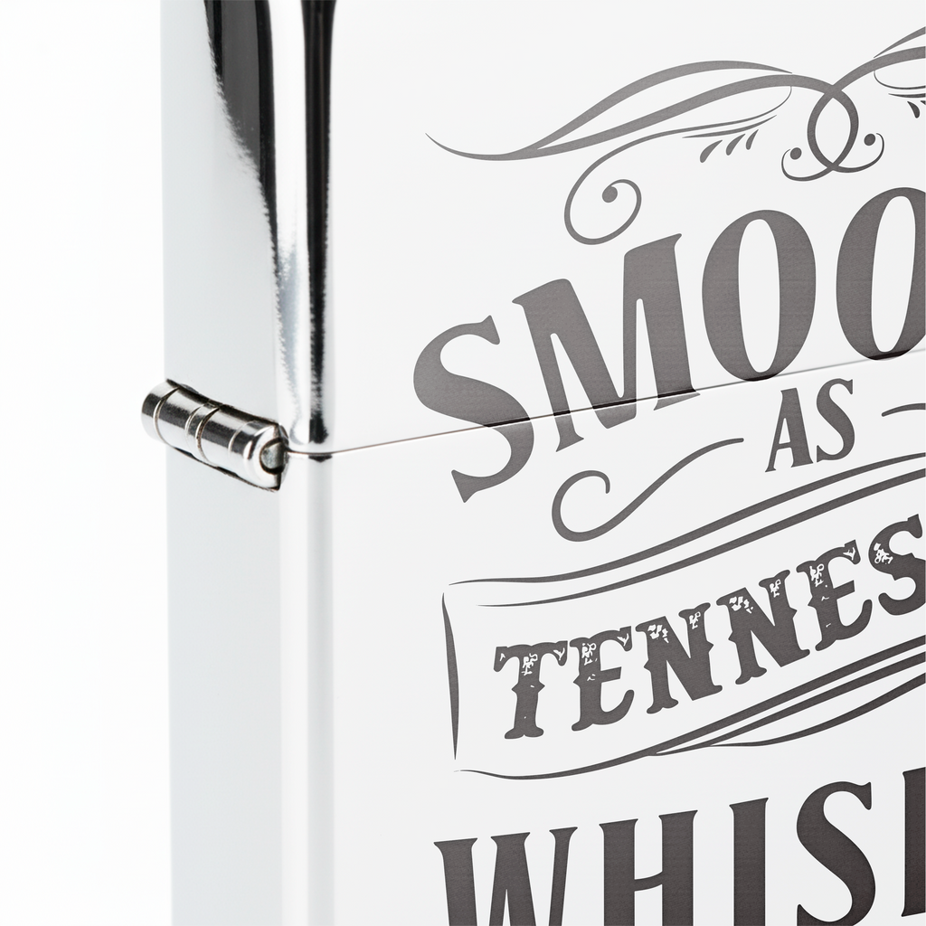 Isqueiro Cromado Polido 'Tennessey Whiskey'