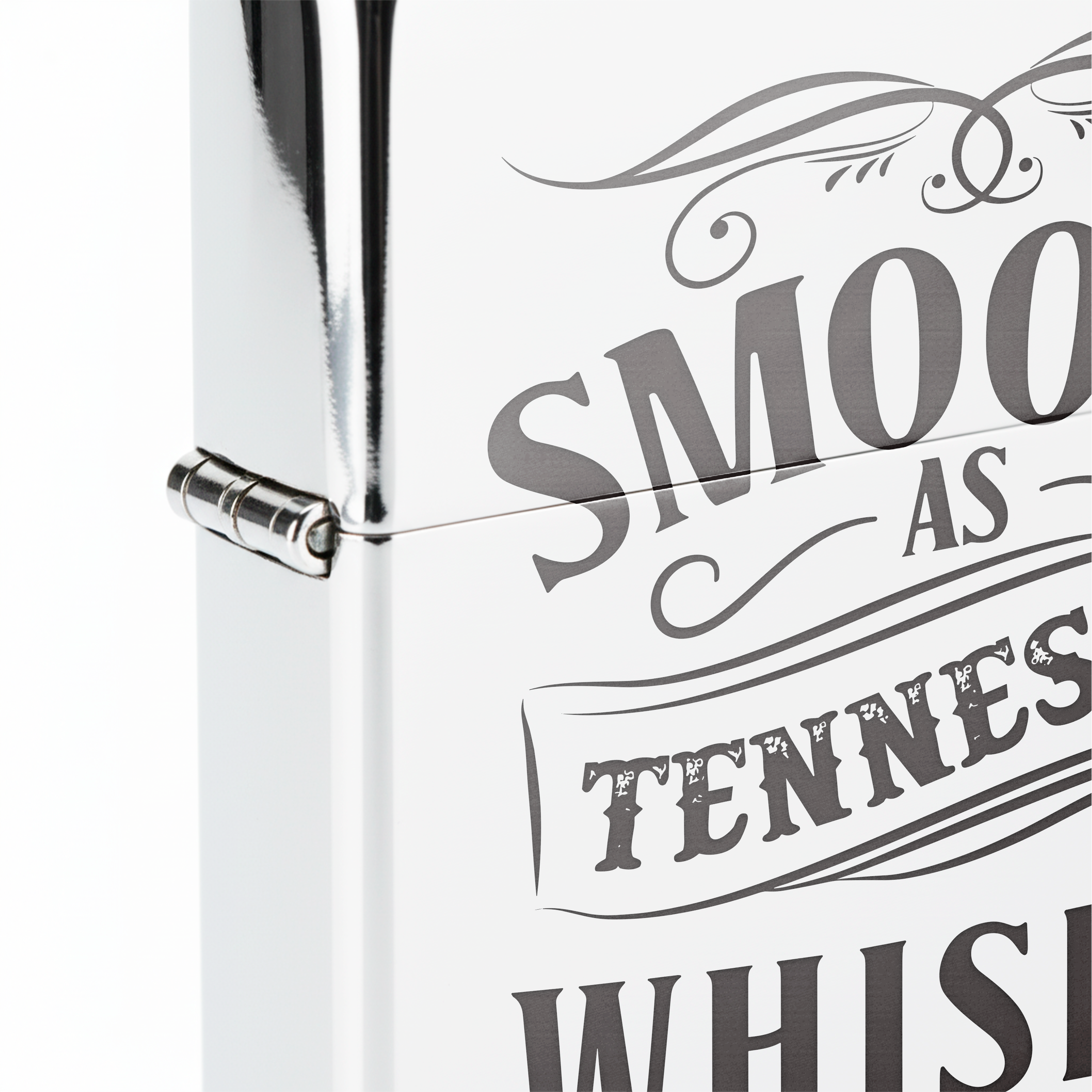 Isqueiro Cromado Polido 'Tennessey Whiskey'