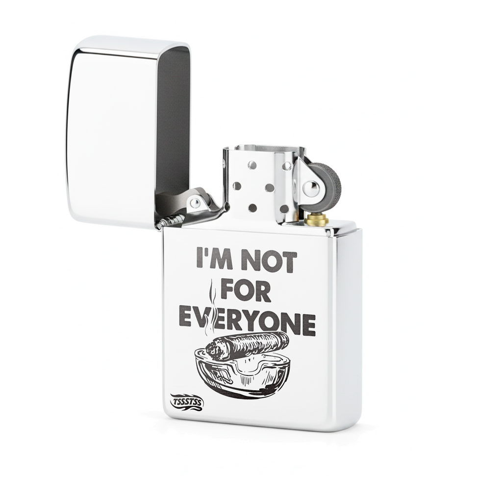 Isqueiro Cromado Polido 'I'm Not For Everyone'