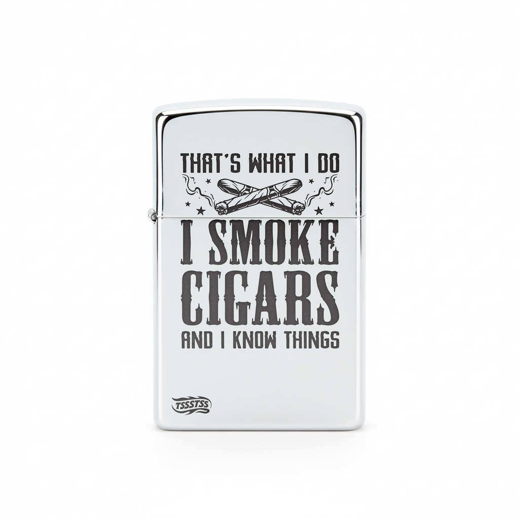 Isqueiro Cromado Polido 'I'm a Business, Man'