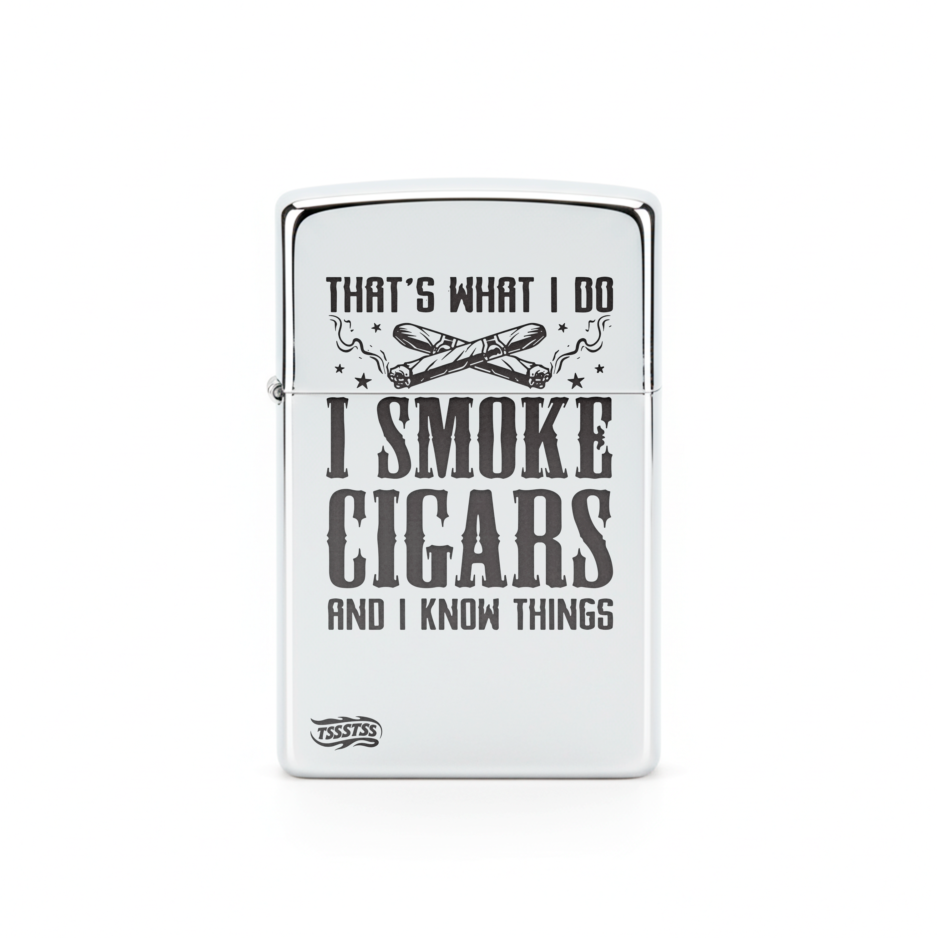 Isqueiro Cromado Polido 'I'm a Business, Man'