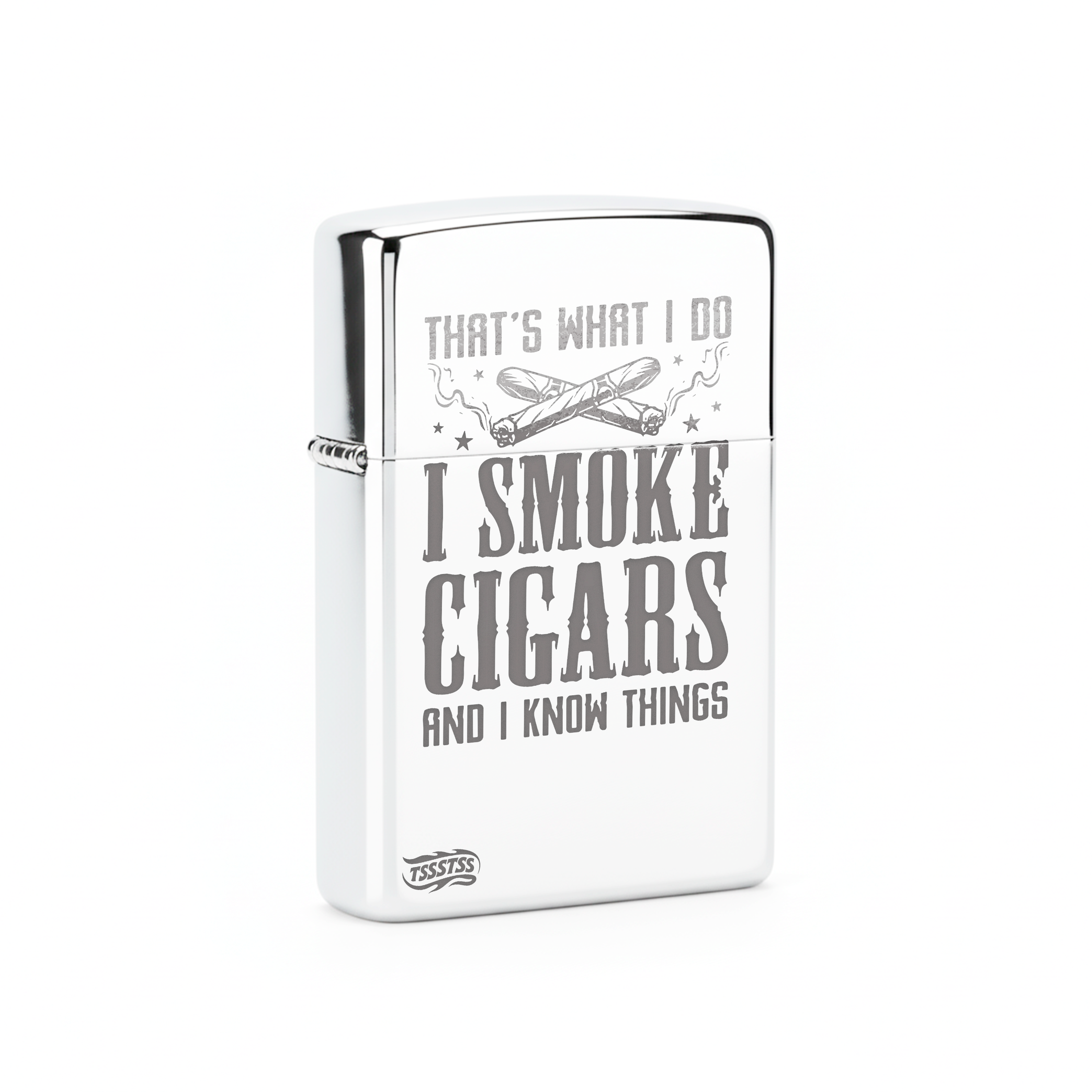 Isqueiro Cromado Polido 'I'm a Business, Man'