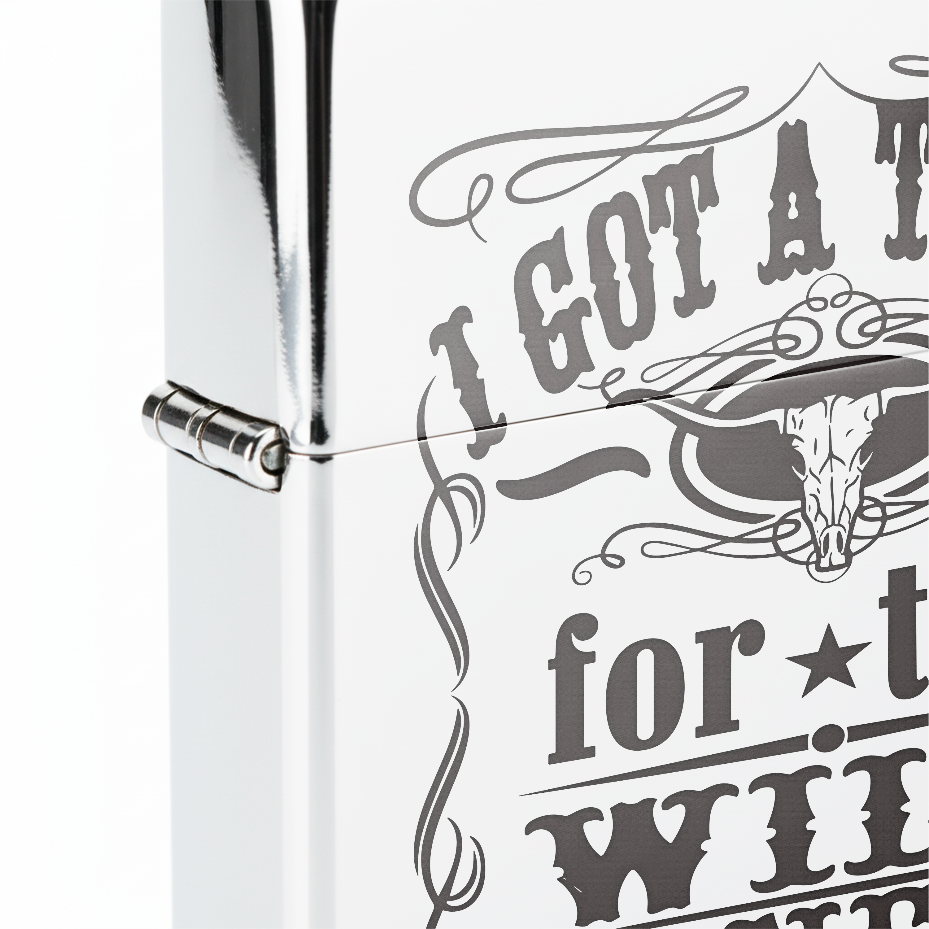 Isqueiro Cromado Polido 'For The Wild Ones'