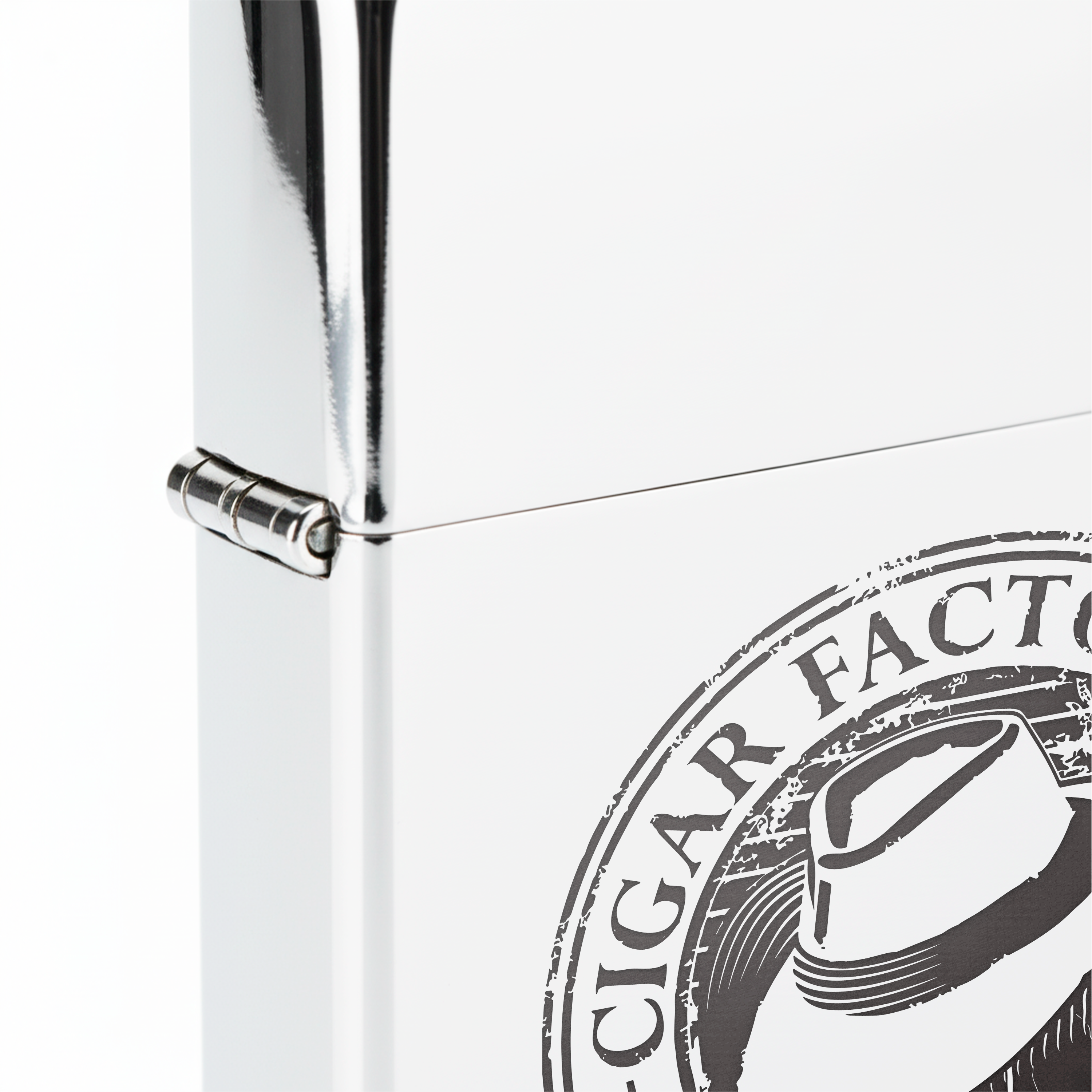 Isqueiro Cromado Polido 'Cuban Style Cigars'