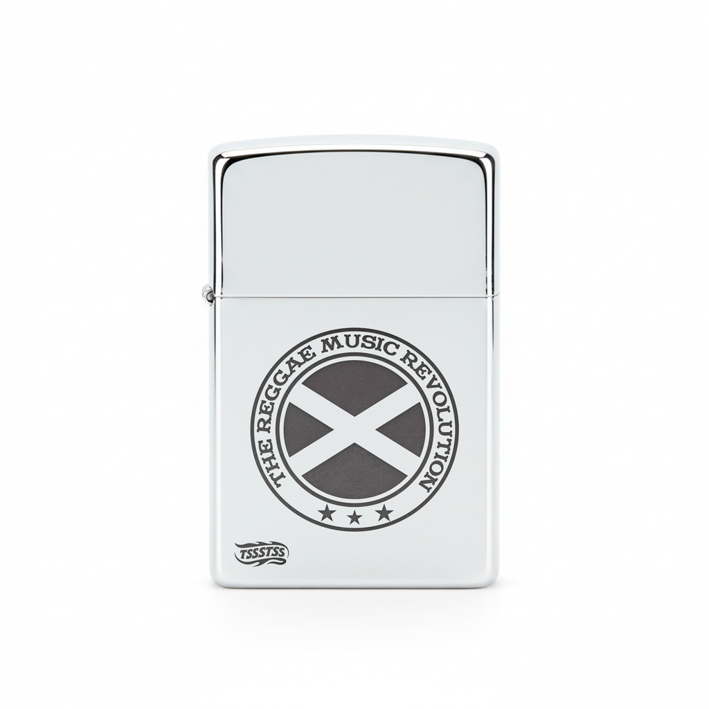 Isqueiro Cromado Polido 'Jamaica Reagge Music'