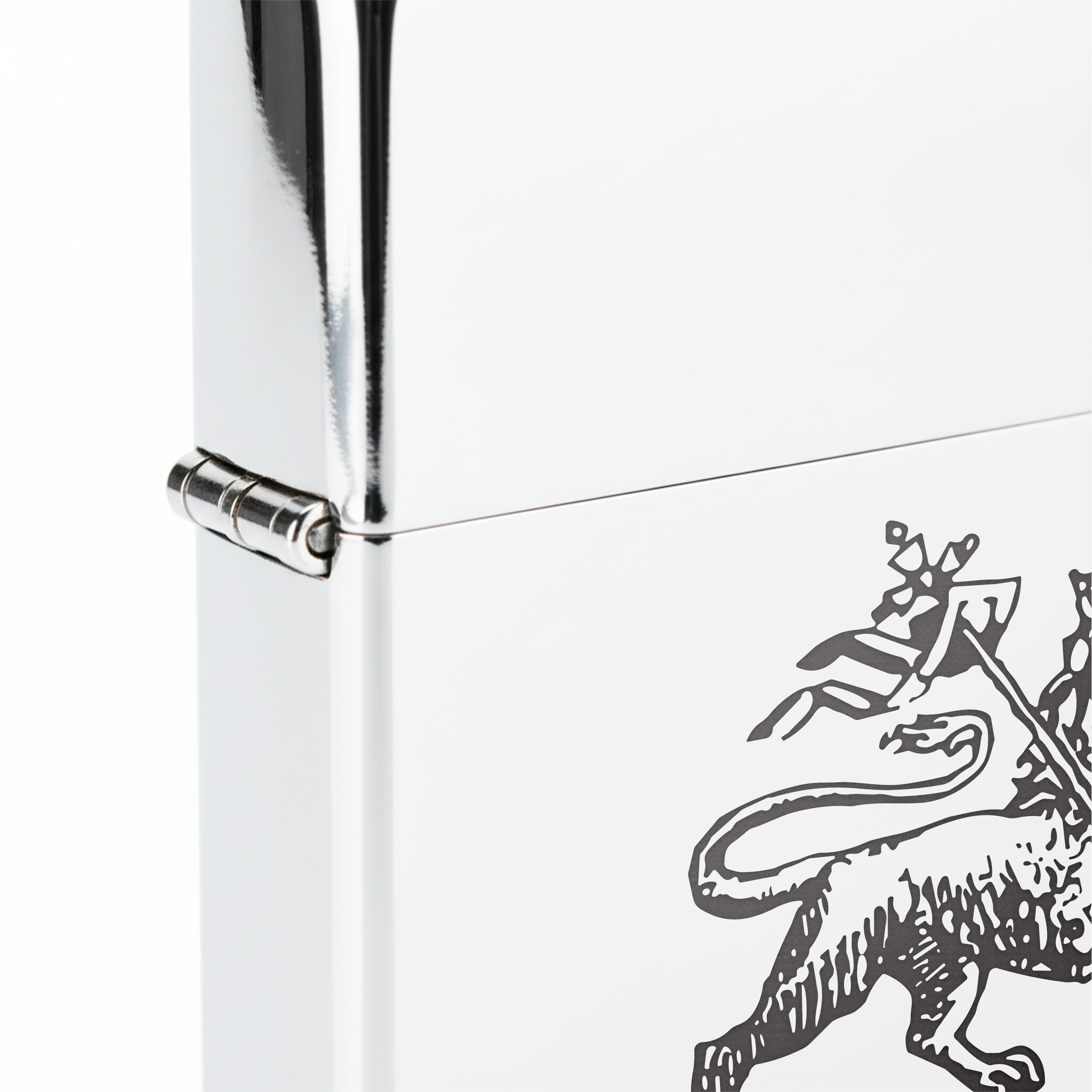 Isqueiro Cromado Polido 'Jamaica Brazão'