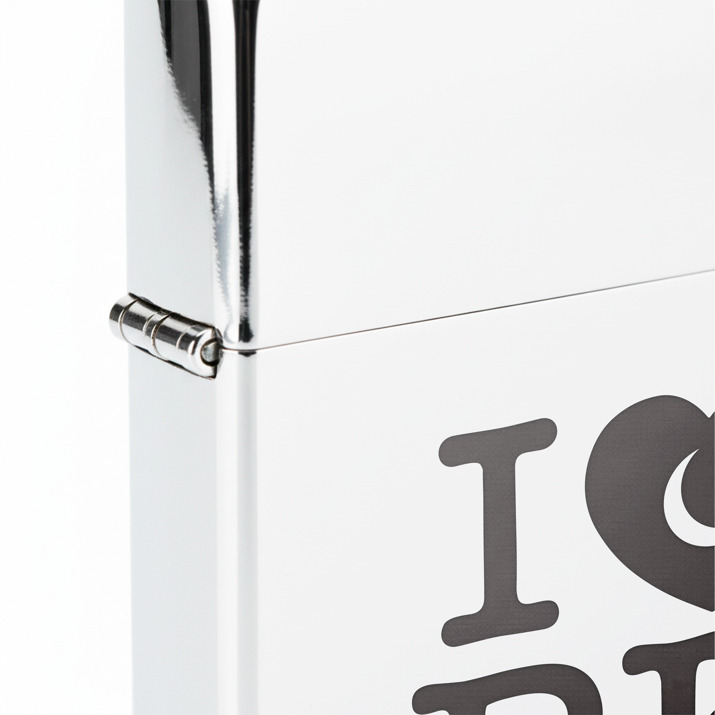 Isqueiro Cromado Polido 'I Love Pakistan'