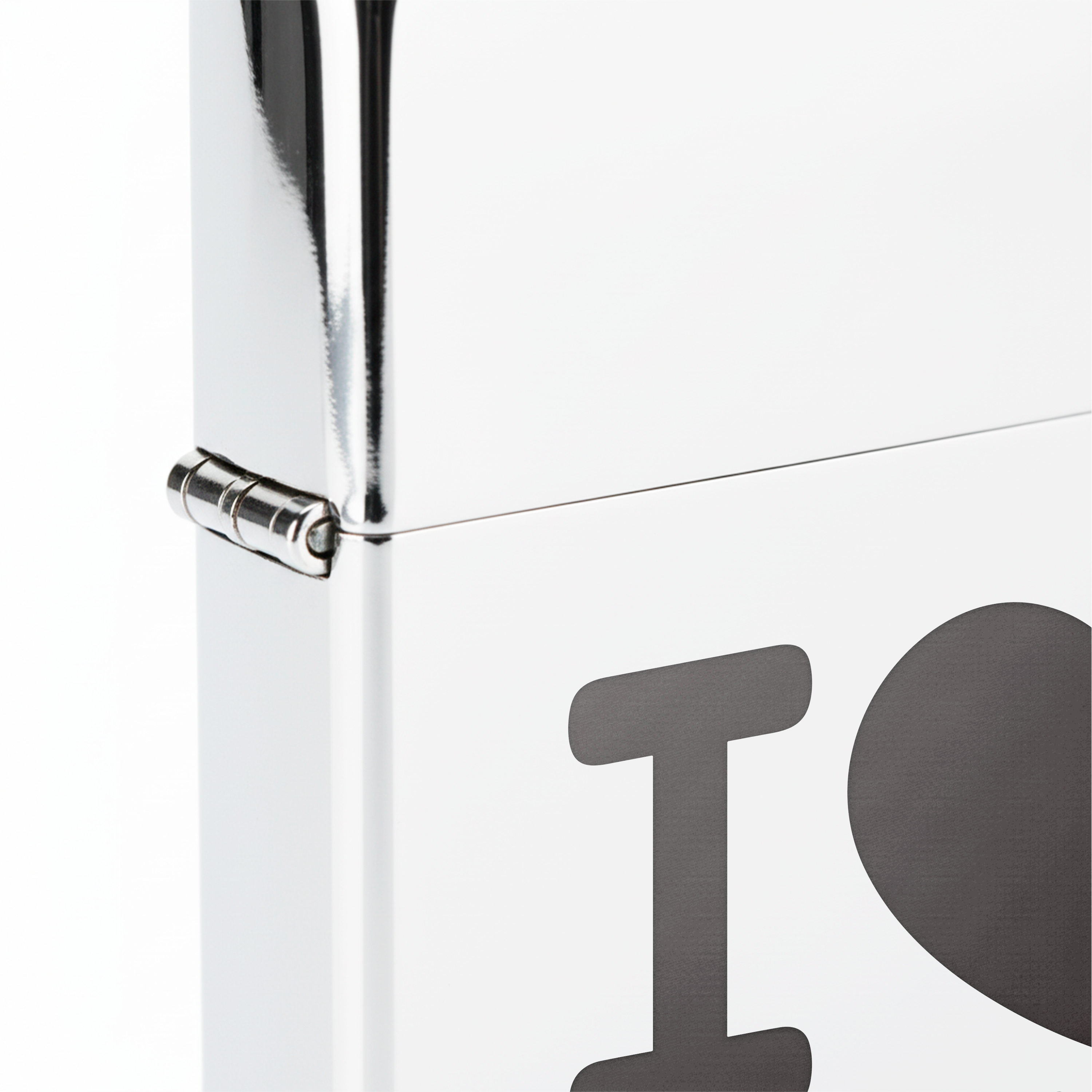 Isqueiro Cromado Polido 'I Love Barcelona'