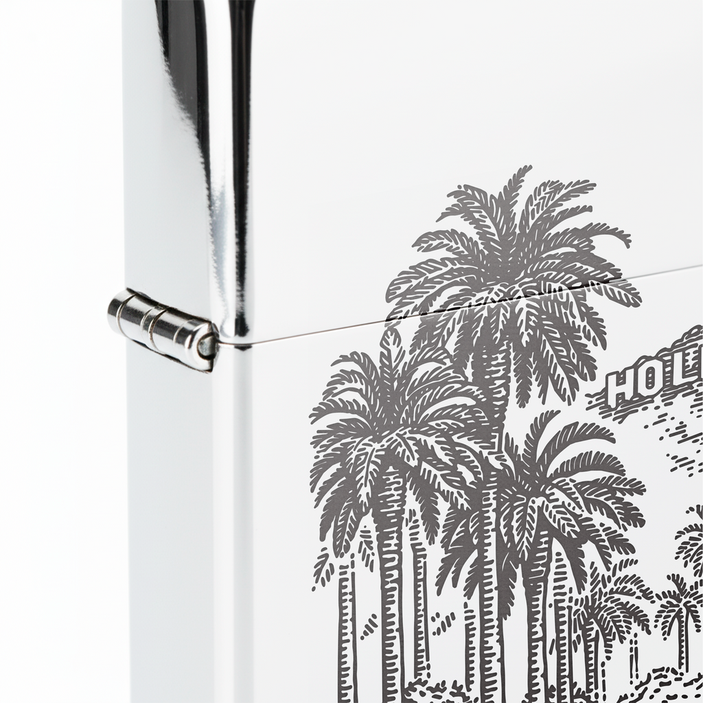 Isqueiro Cromado Polido 'Hollywood Boulevard' detalhe 5