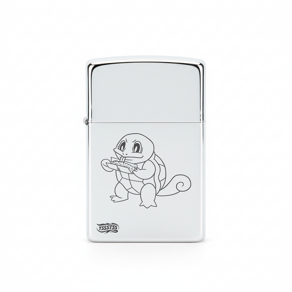 Isqueiro Cromado Polido 'Tokémon'