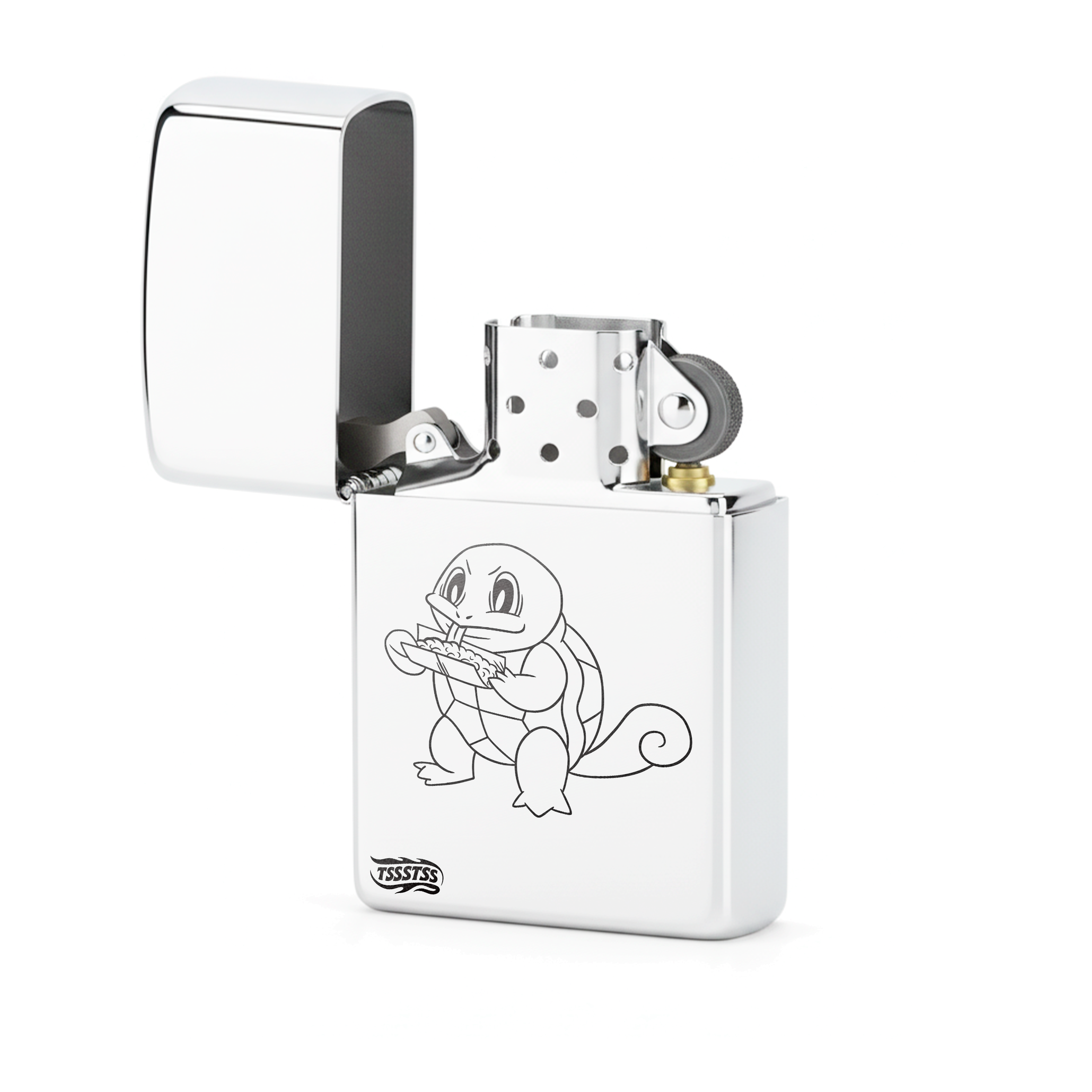 Isqueiro Cromado Polido 'Tokémon'