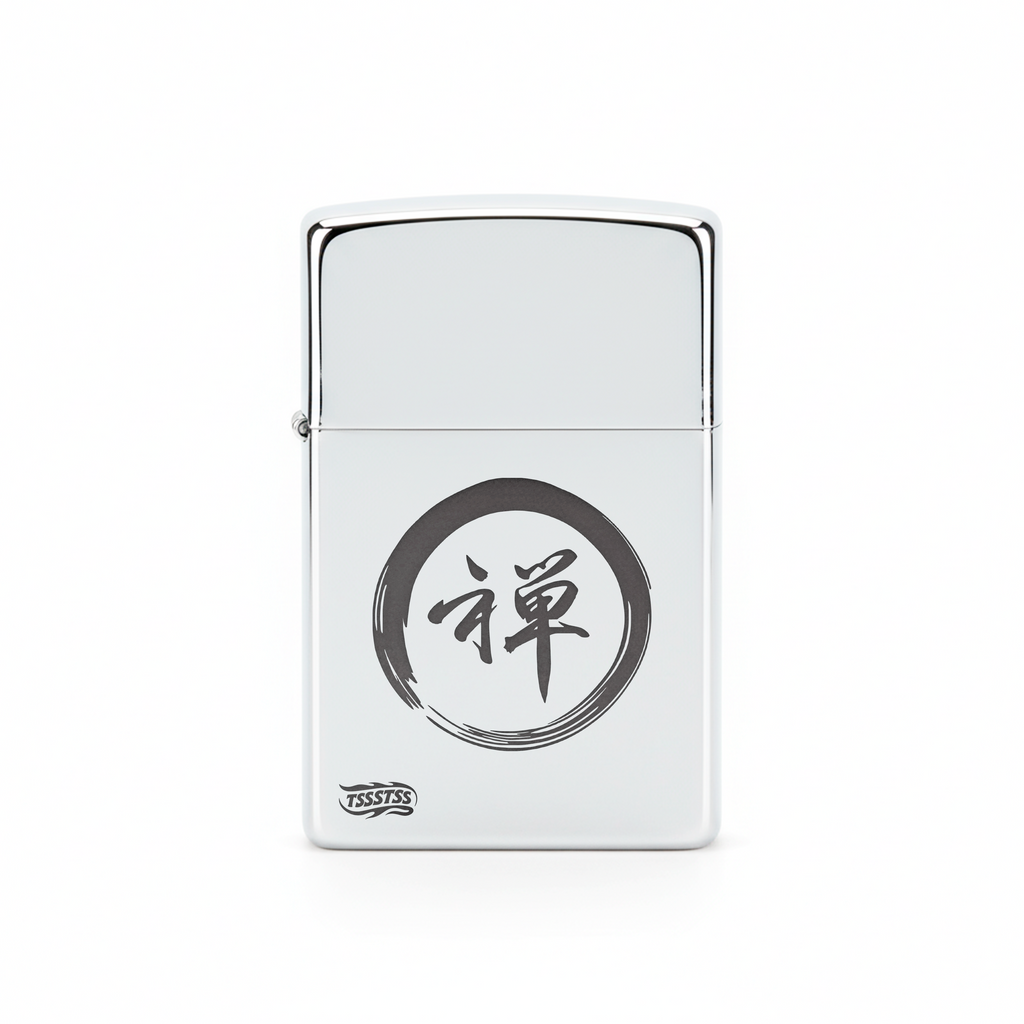 Isqueiro Cromado Polido 'Ensō (円相)'