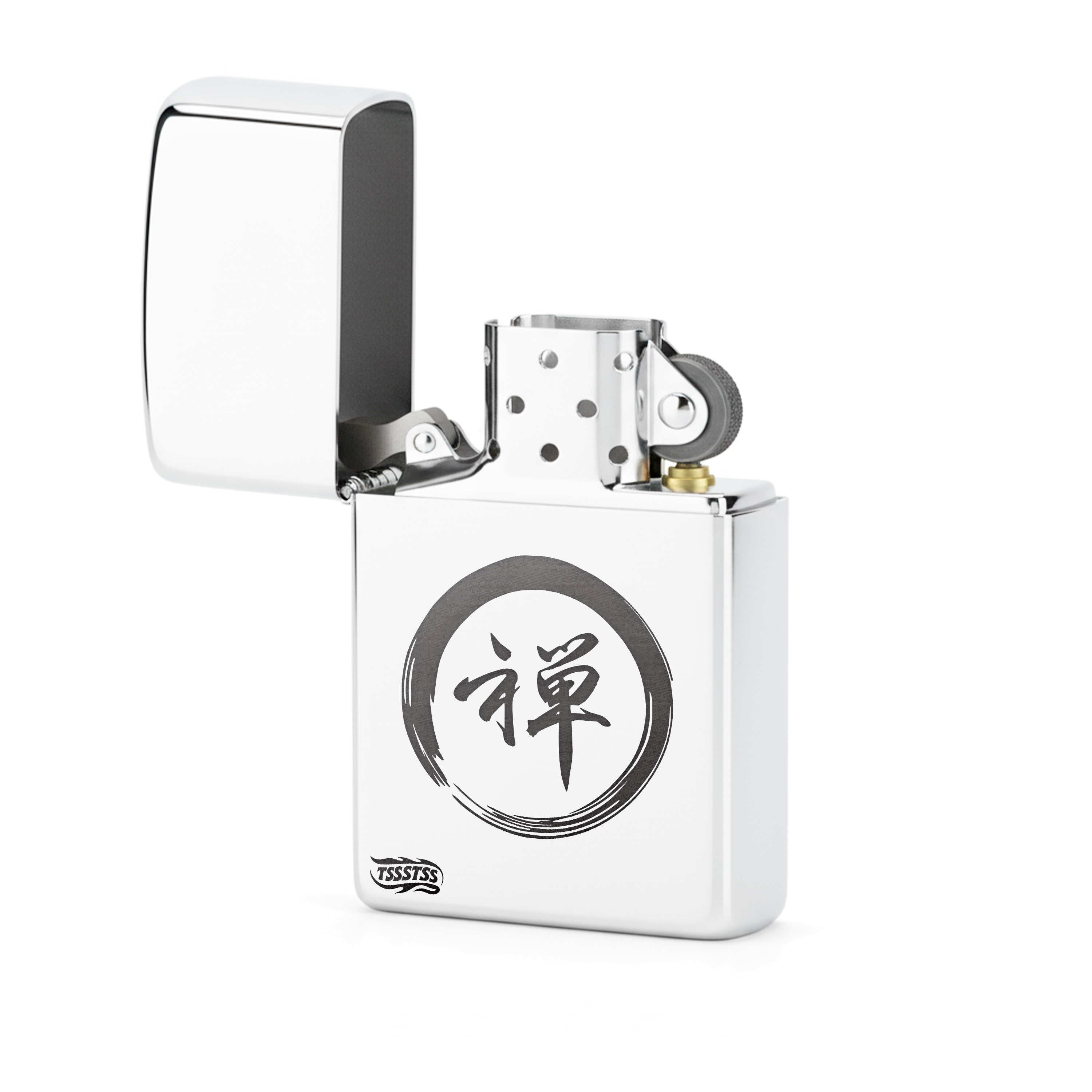 Isqueiro Cromado Polido 'Ensō (円相)'