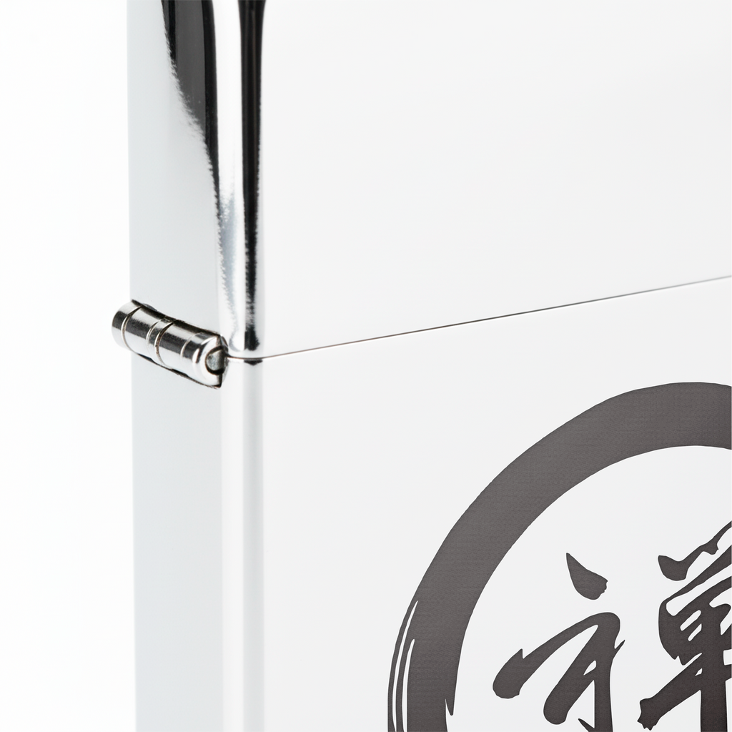 Isqueiro Cromado Polido 'Ensō (円相)' detalhe 5