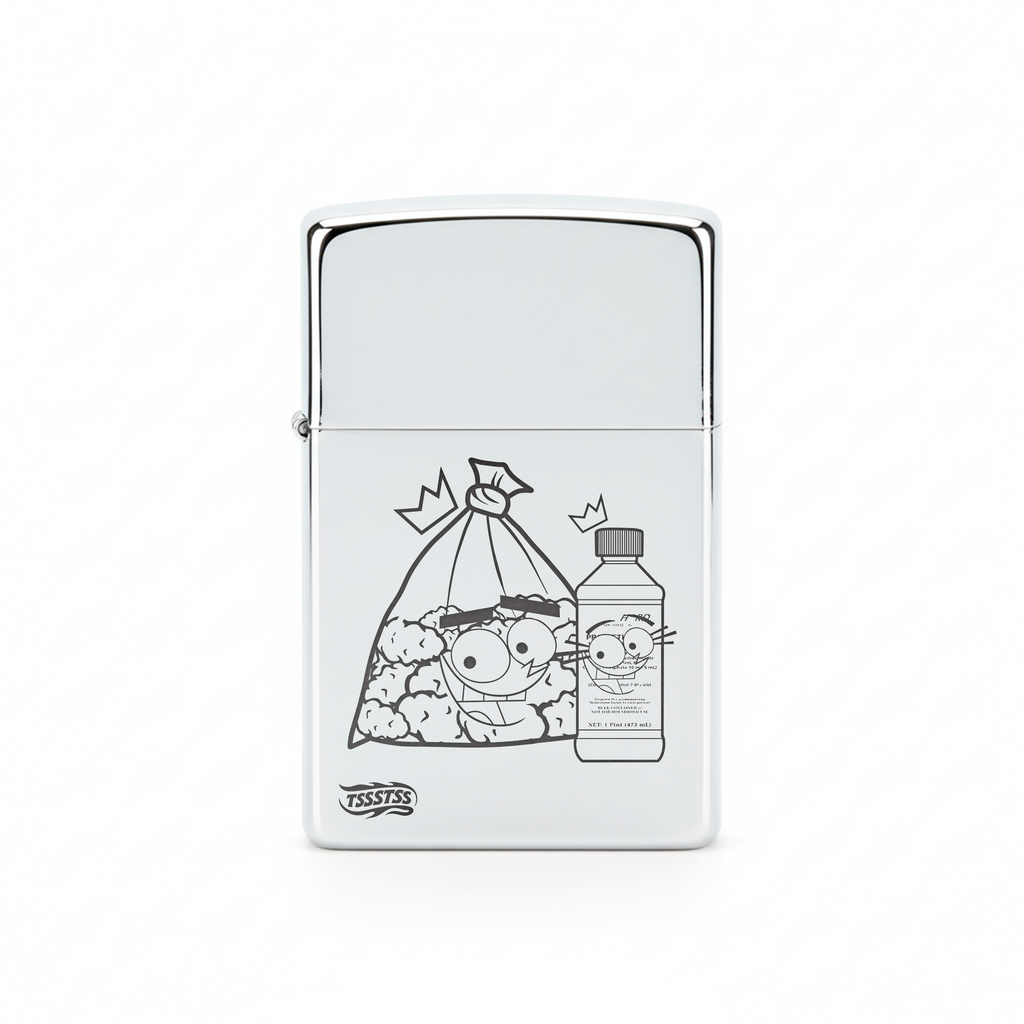 Isqueiro Cromado Polido 'Sessão Mágica'