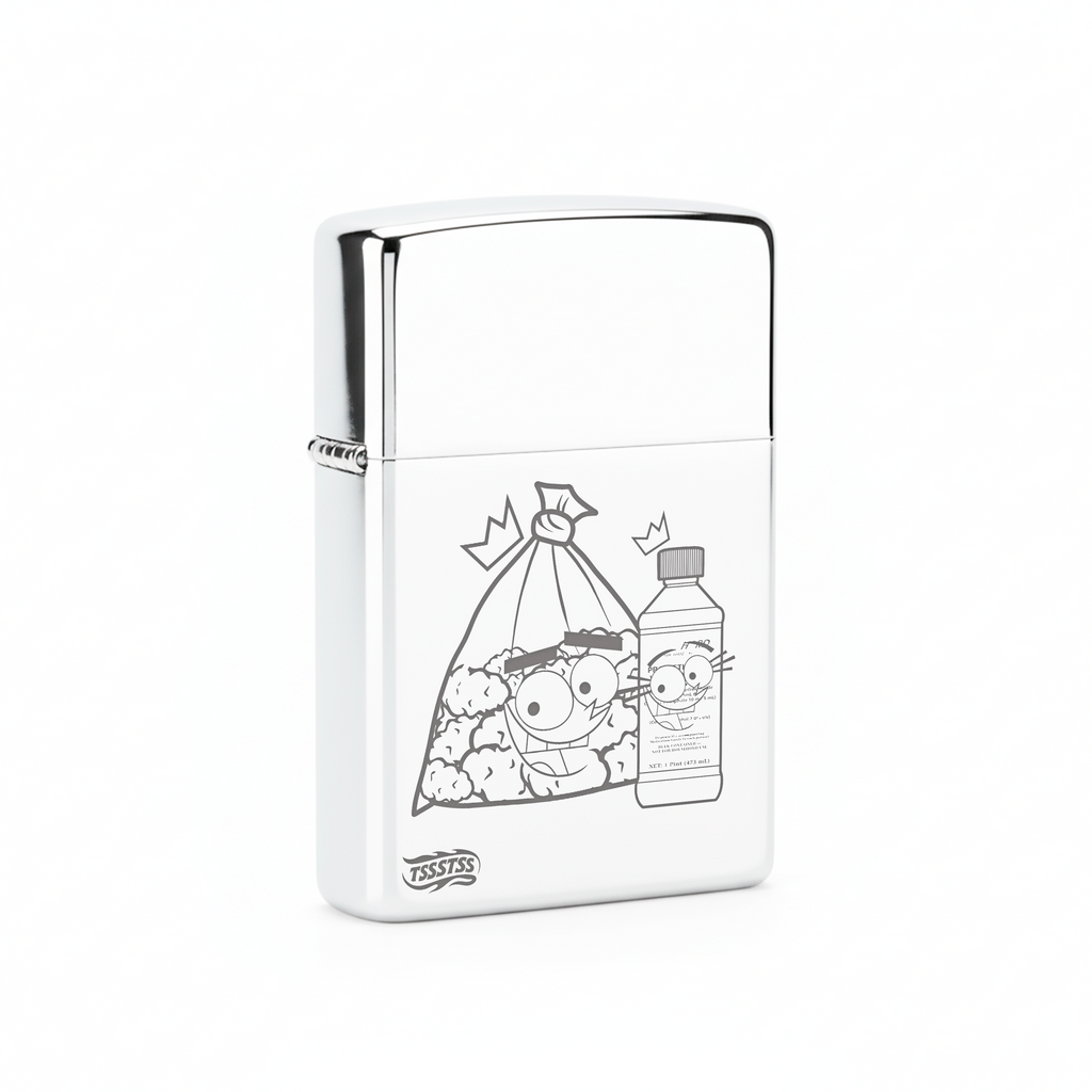 Isqueiro Cromado Polido 'Sessão Mágica'