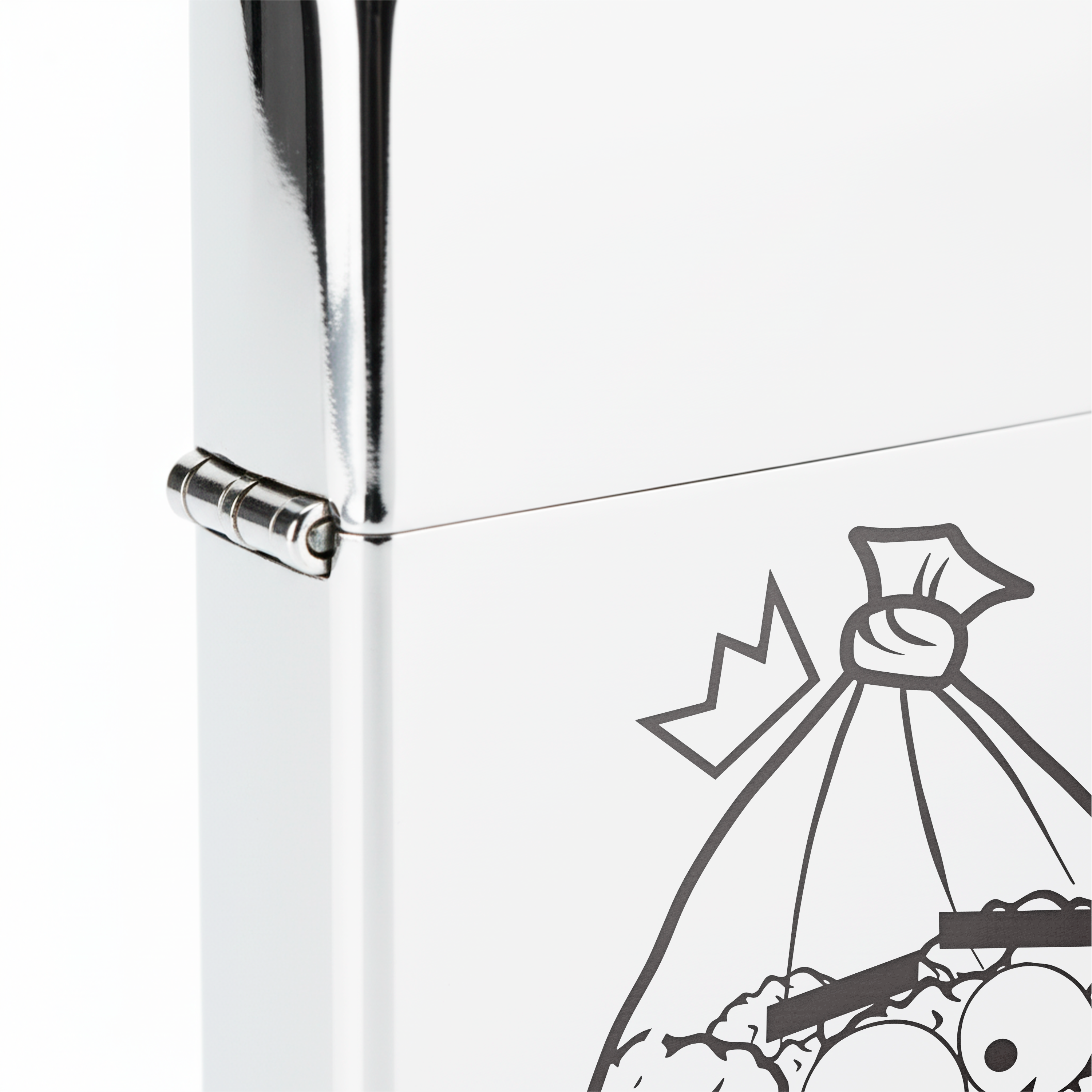 Isqueiro Cromado Polido 'Sessão Mágica'