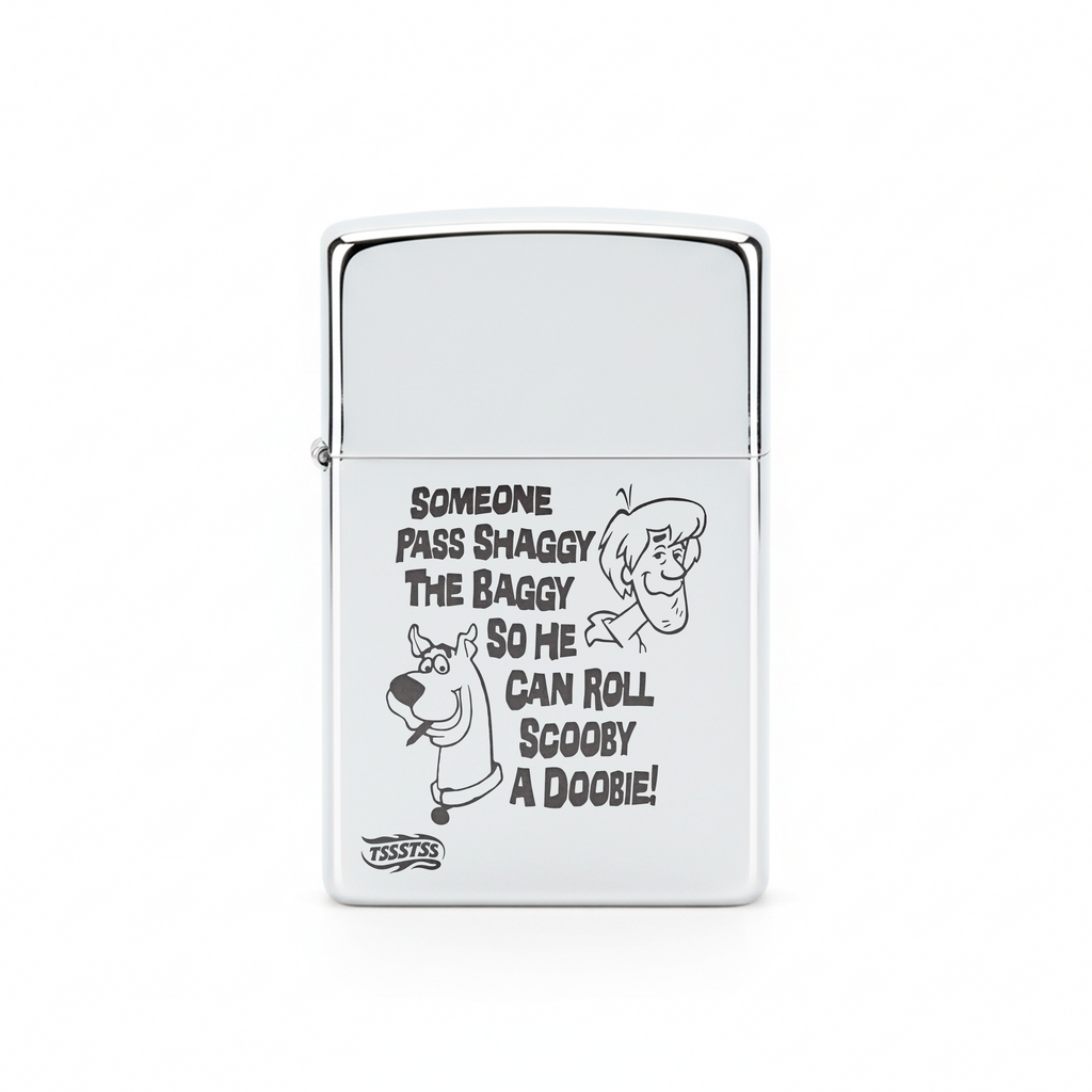 Isqueiro Cromado Polido 'Roll A Doobie'