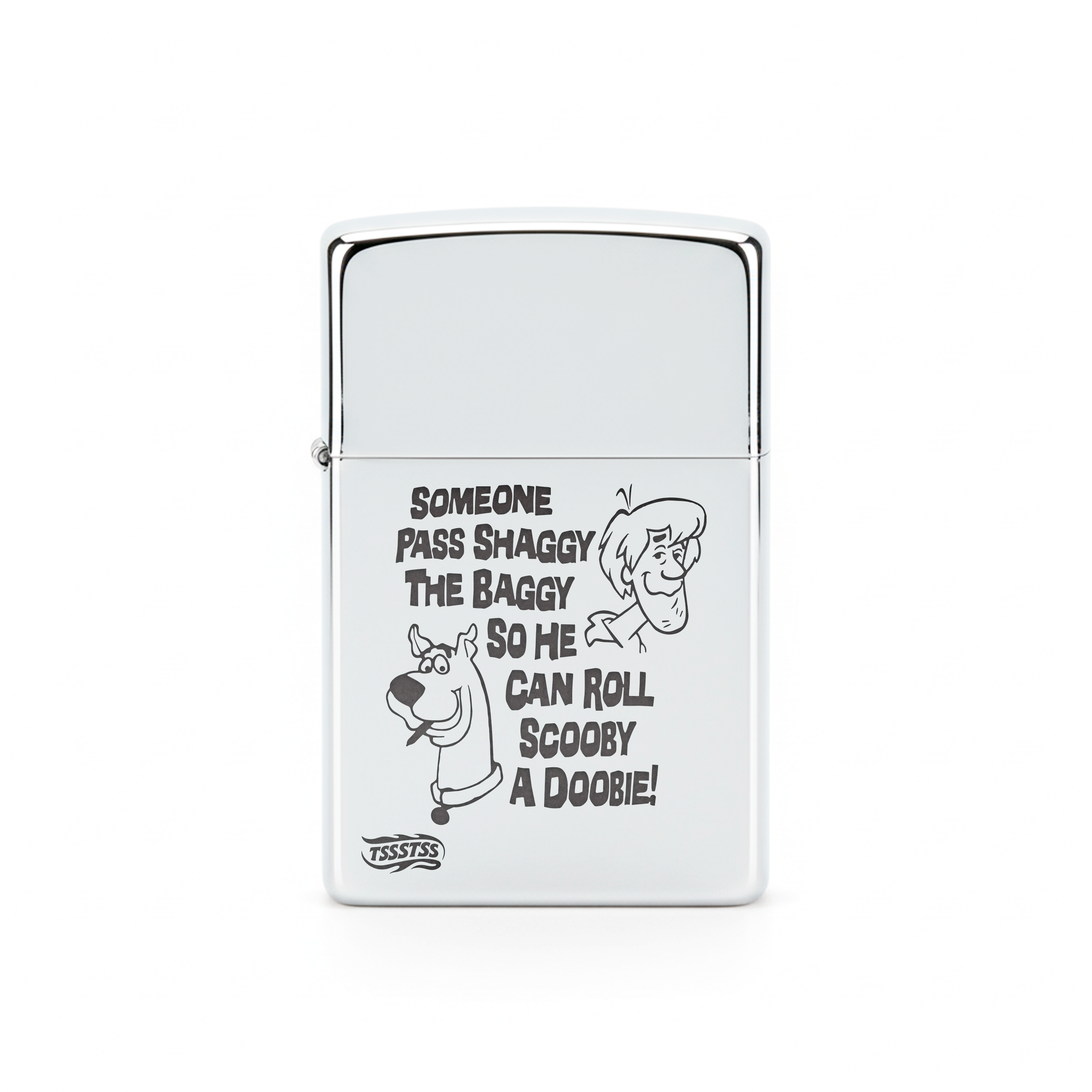 Isqueiro Cromado Polido 'Roll A Doobie'