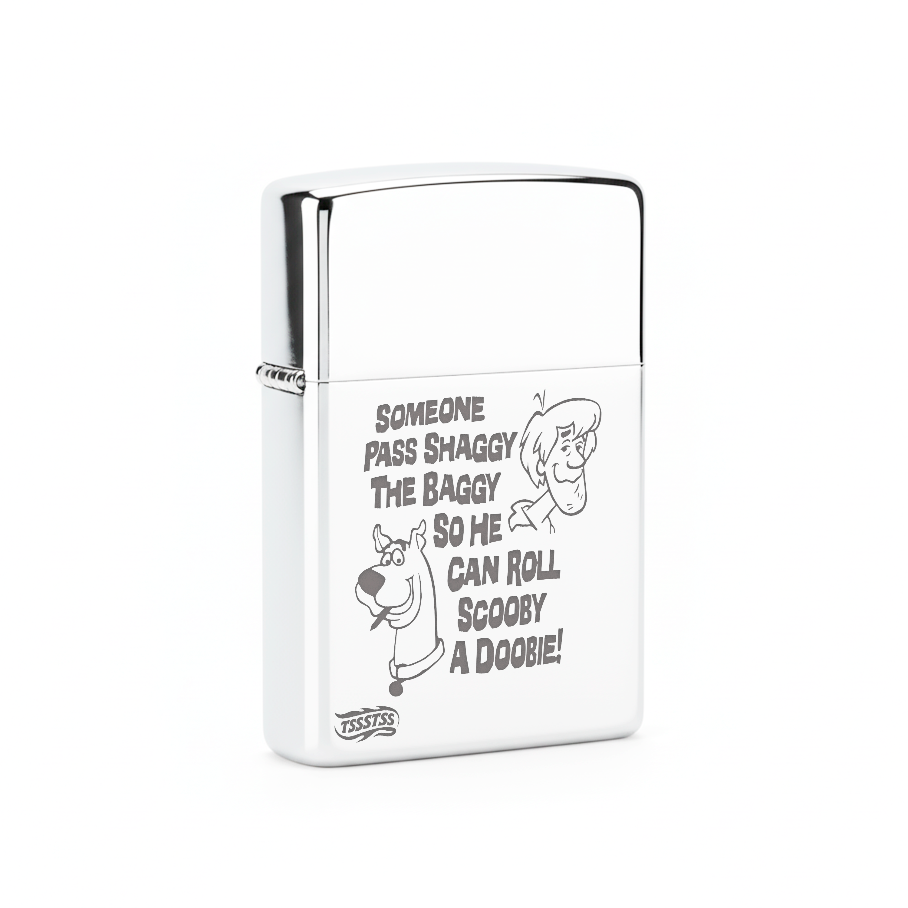 Isqueiro Cromado Polido 'Roll A Doobie'