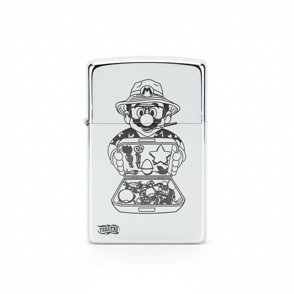 Isqueiro Cromado Polido 'Mushroom Dealer'