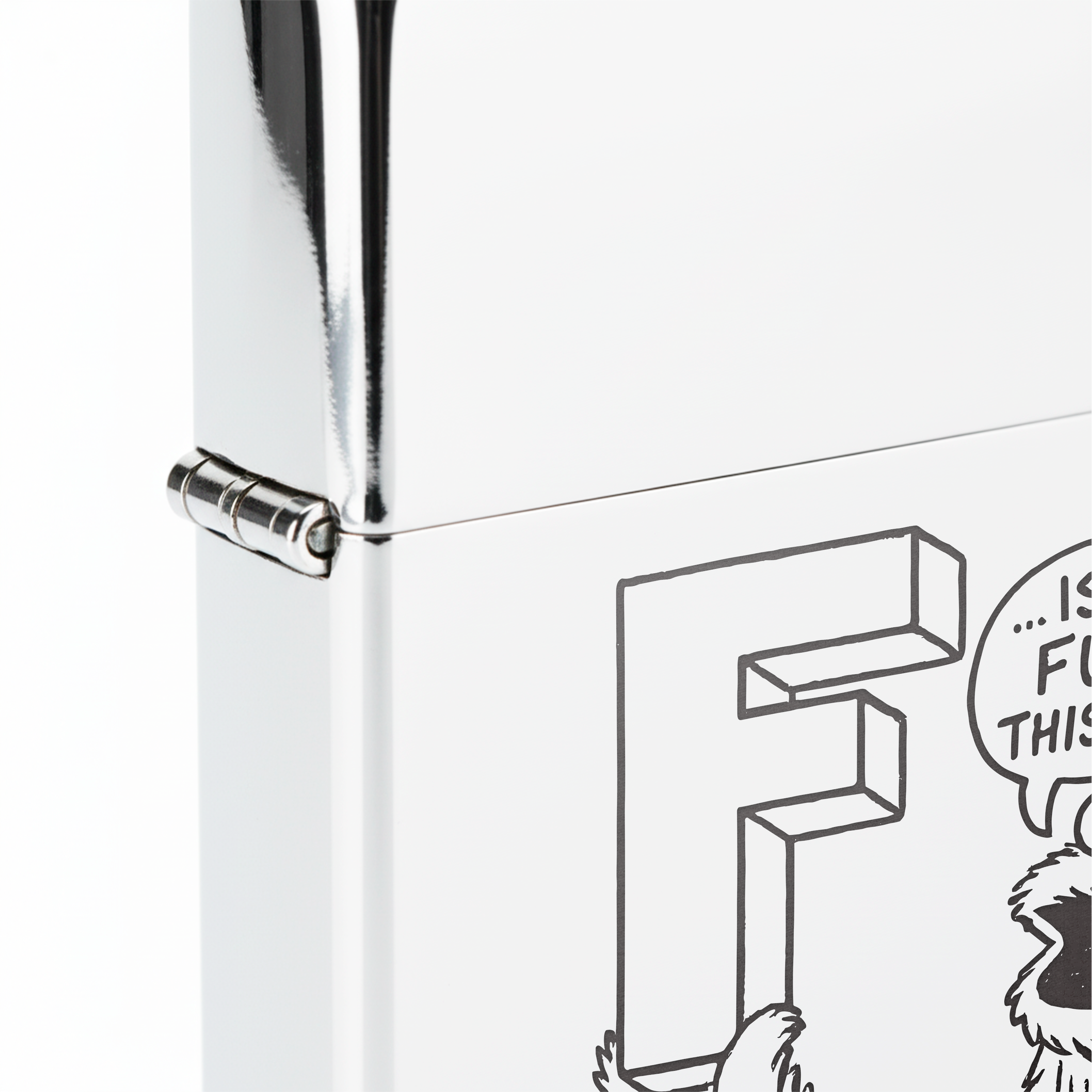 Isqueiro Cromado Polido 'F This Shi'