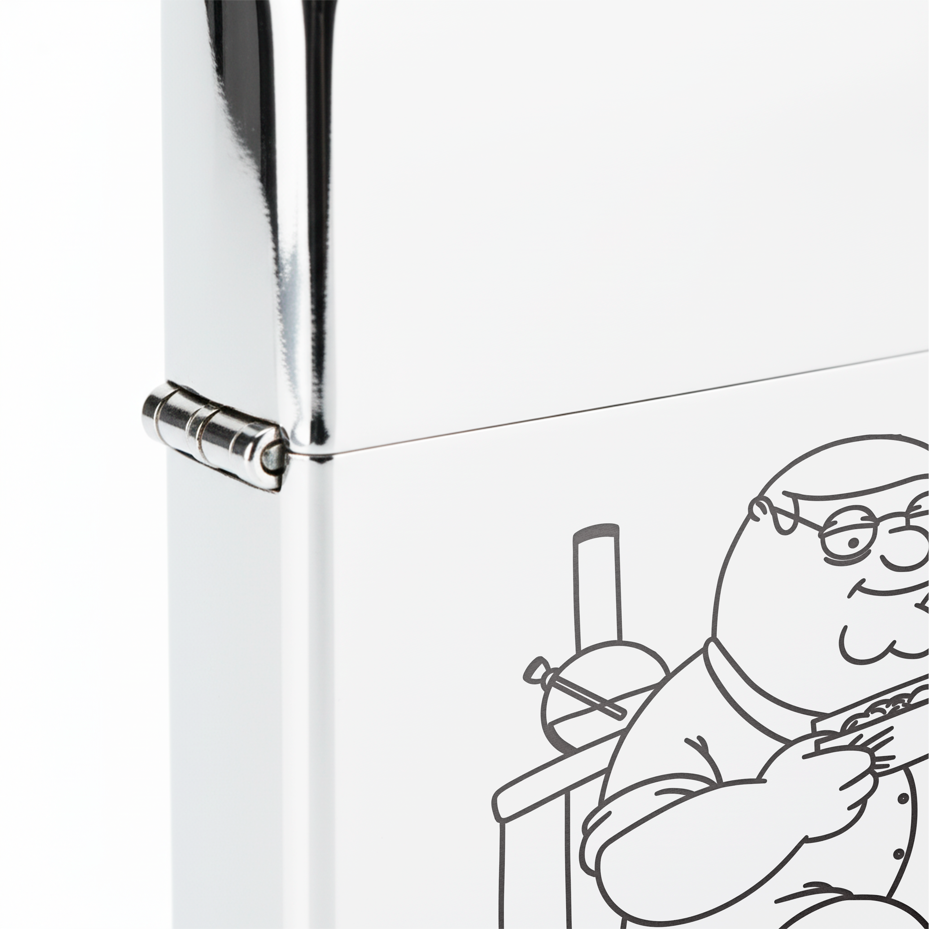 Isqueiro Cromado Polido 'Lazy Griffin'